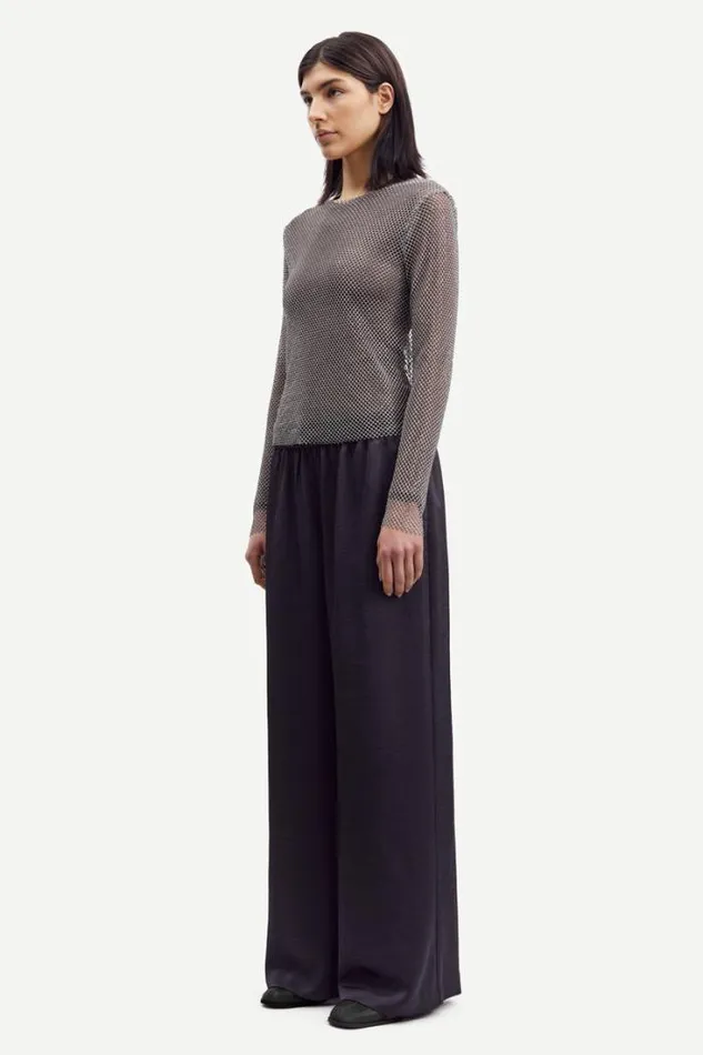 Woman Magda Blouse 15062 Light Grey Samse Samse Shirts and Blouses