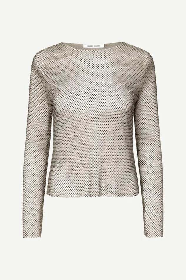 Woman Magda Blouse 15062 Light Grey Samse Samse Shirts and Blouses