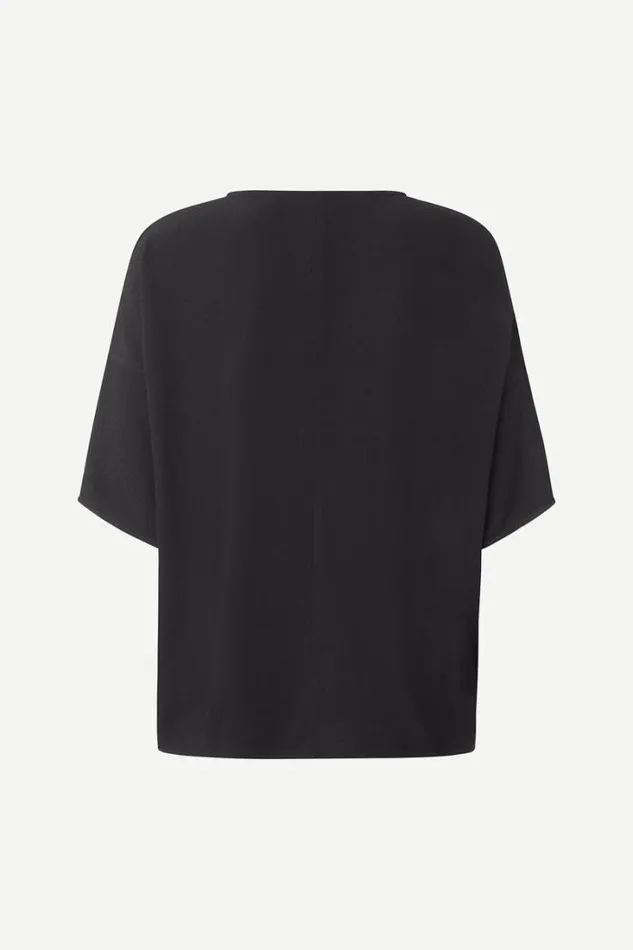 Woman Mains Tee 5687 Black Samse Samse Shirts and Blouses