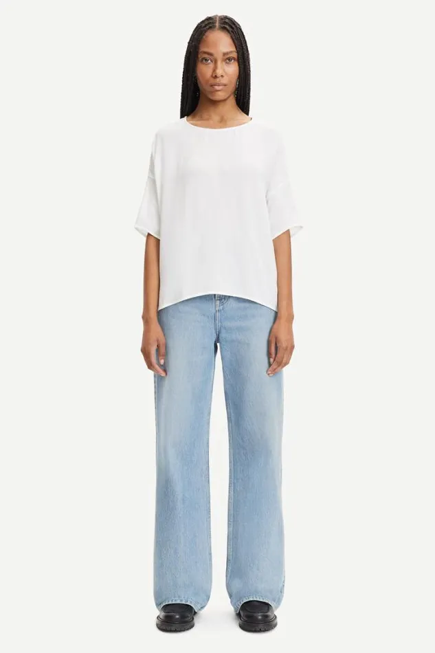 Woman Mains Tee 5687 Clear Cream Samse Samse Shirts and Blouses