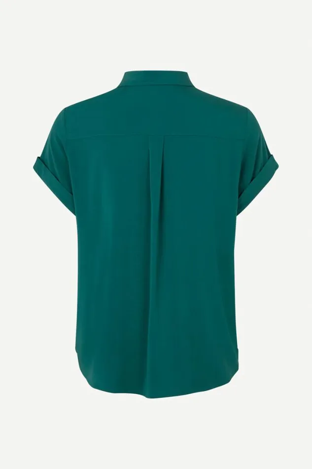 Woman Majan Ss Shirt 9942 Atlantic Deep Samse Samse Shirts and Blouses