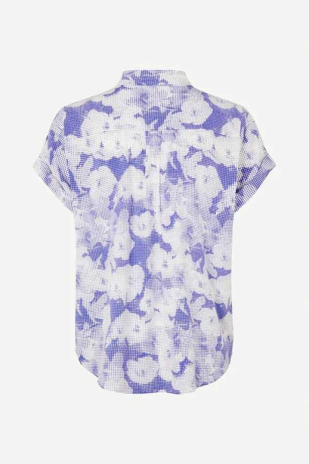 Woman Majan Ss Shirt Aop 9942 Freesia Purple Samse Samse Shirts and Blouses