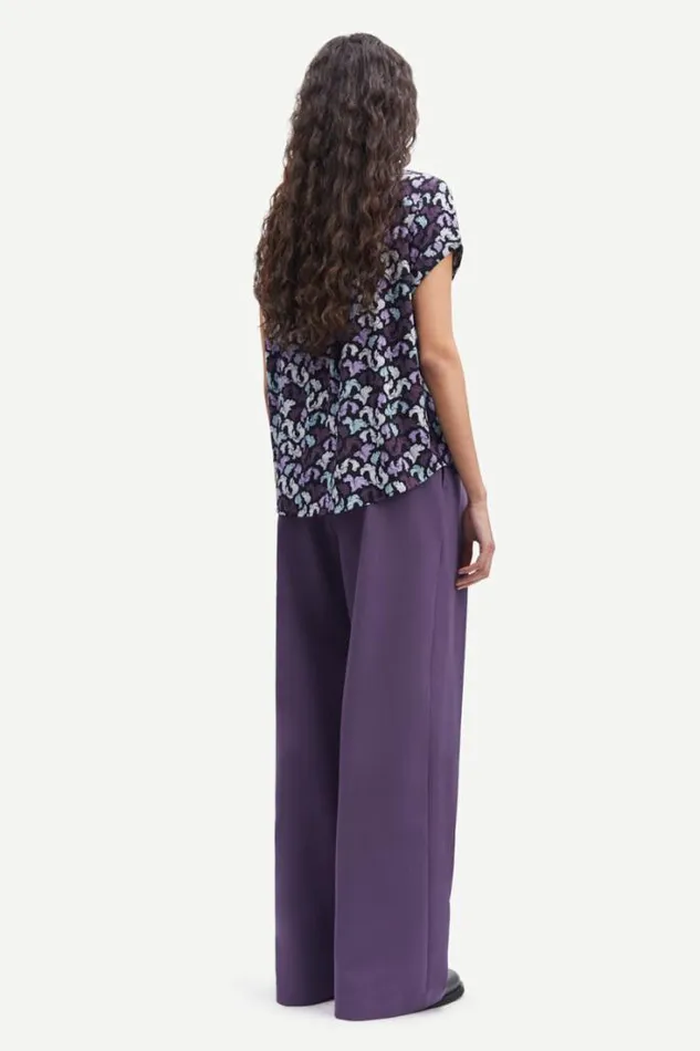 Woman Majan Ss Shirt Aop 9942 Wings Rhapsody Samse Samse Shirts and Blouses