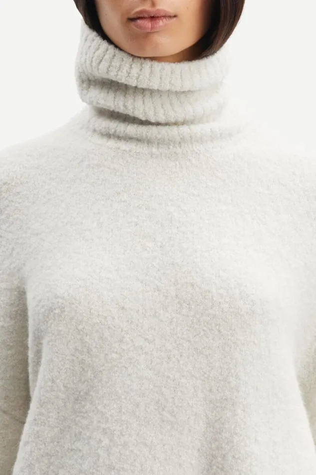 Woman Mandie Turtleneck 14464 White Onyx Samse Samse Knitwear