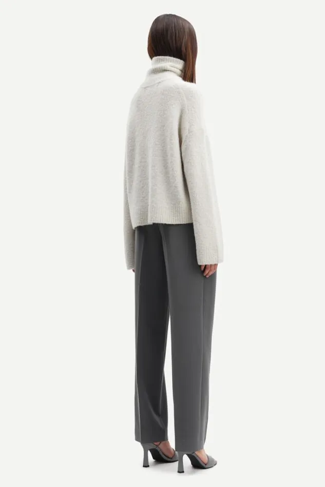 Woman Mandie Turtleneck 14464 White Onyx Samse Samse Knitwear