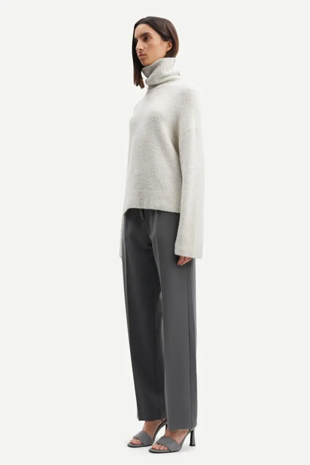 Woman Mandie Turtleneck 14464 White Onyx Samse Samse Knitwear