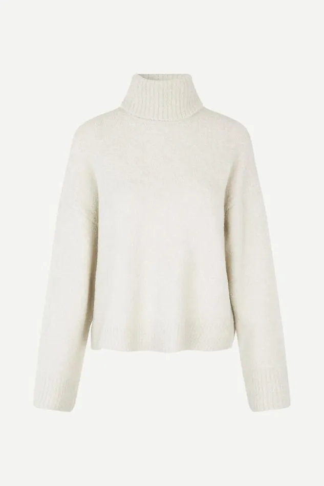 Woman Mandie Turtleneck 14464 White Onyx Samse Samse Knitwear