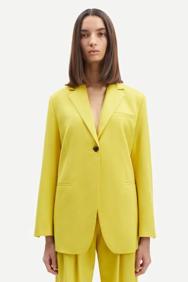Woman Mara Blazer 14888 Celery Samse Samse Matching Sets