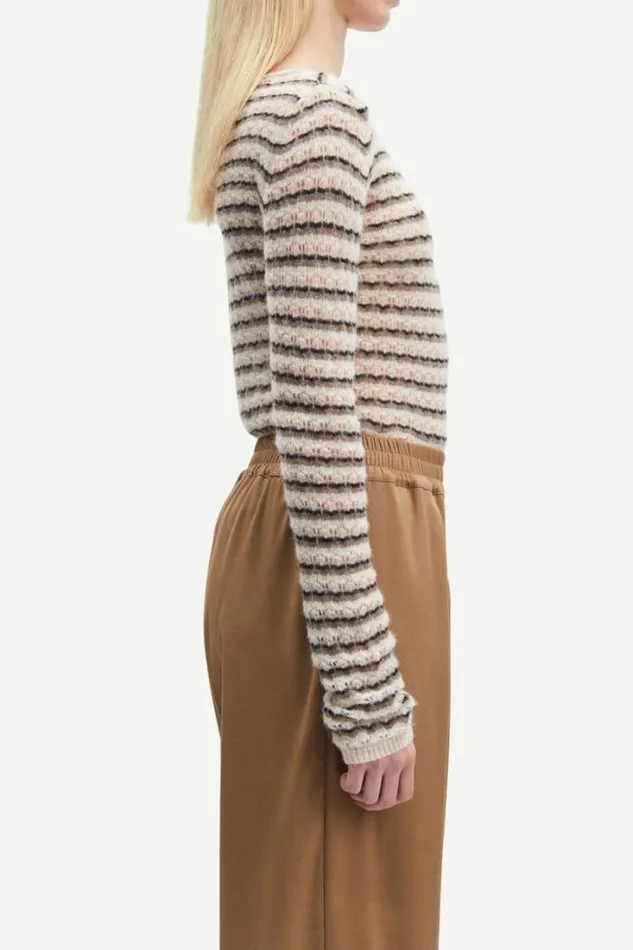 Woman Marie Crew Neck 14949 Major Brown St Samse Samse Knitwear