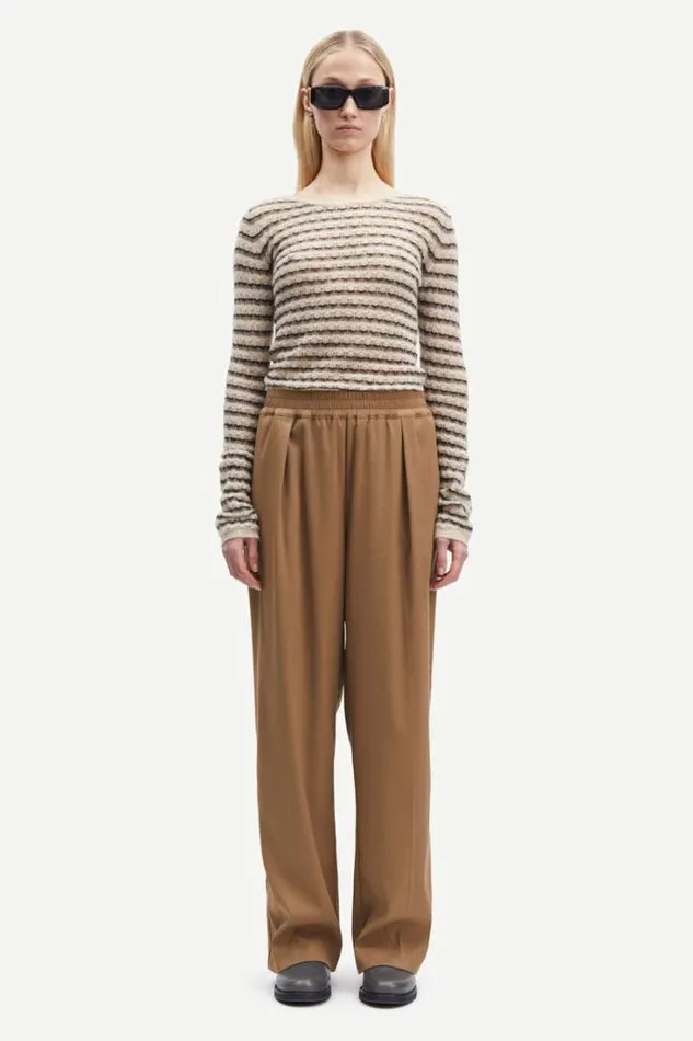 Woman Marie Crew Neck 14949 Major Brown St Samse Samse Knitwear