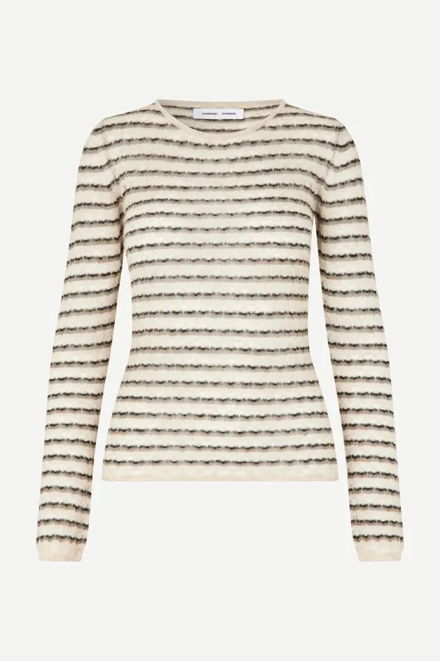 Woman Marie Crew Neck 14949 Major Brown St Samse Samse Knitwear