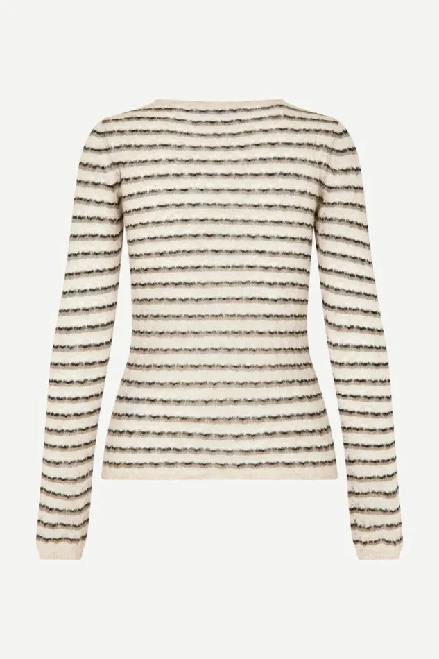Woman Marie Crew Neck 14949 Major Brown St Samse Samse Knitwear
