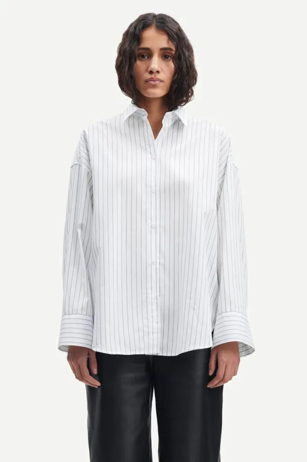 Woman Marika Shirt 13072 Bright White St Samse Samse Shirts and Blouses