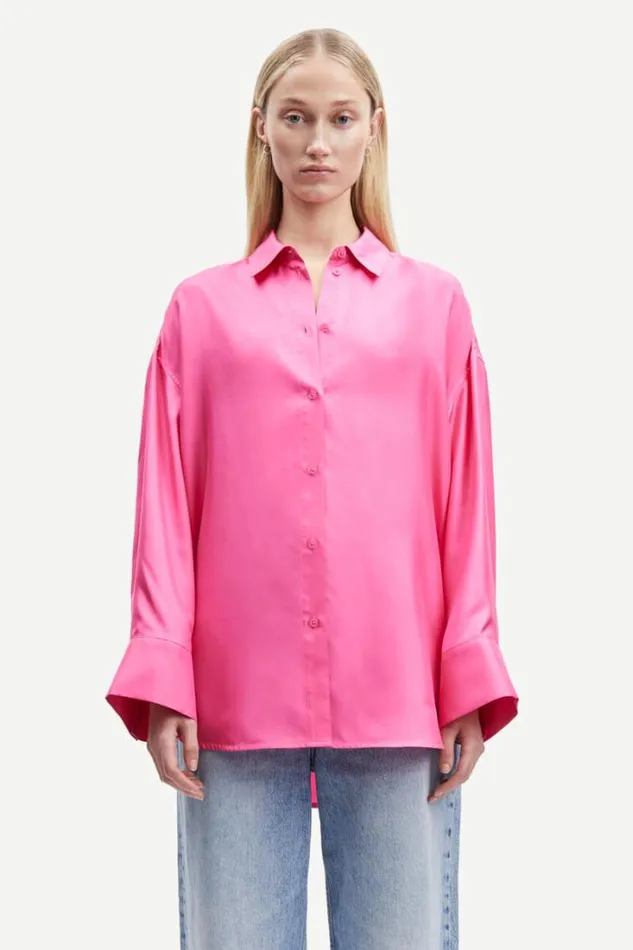 Woman Marika Shirt 14898 Cheeky Pink Samse Samse Shirts and Blouses