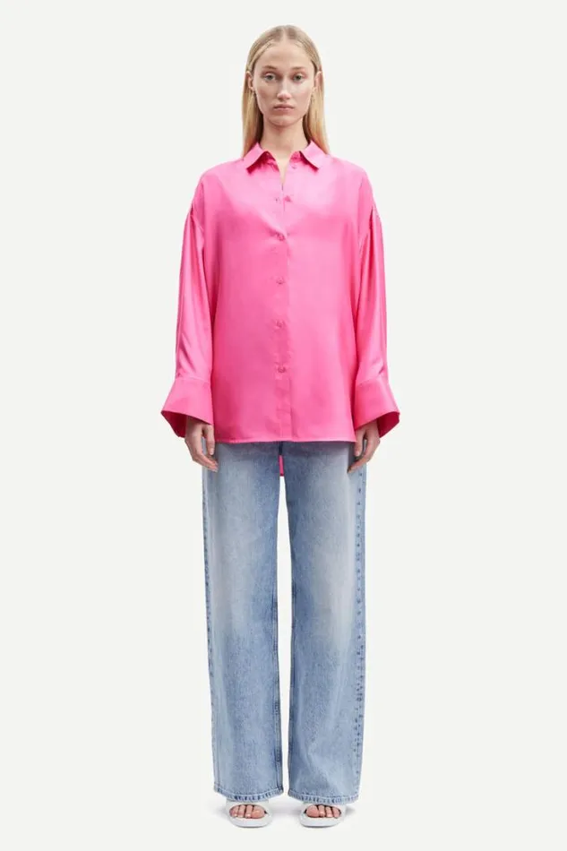 Woman Marika Shirt 14898 Cheeky Pink Samse Samse Shirts and Blouses