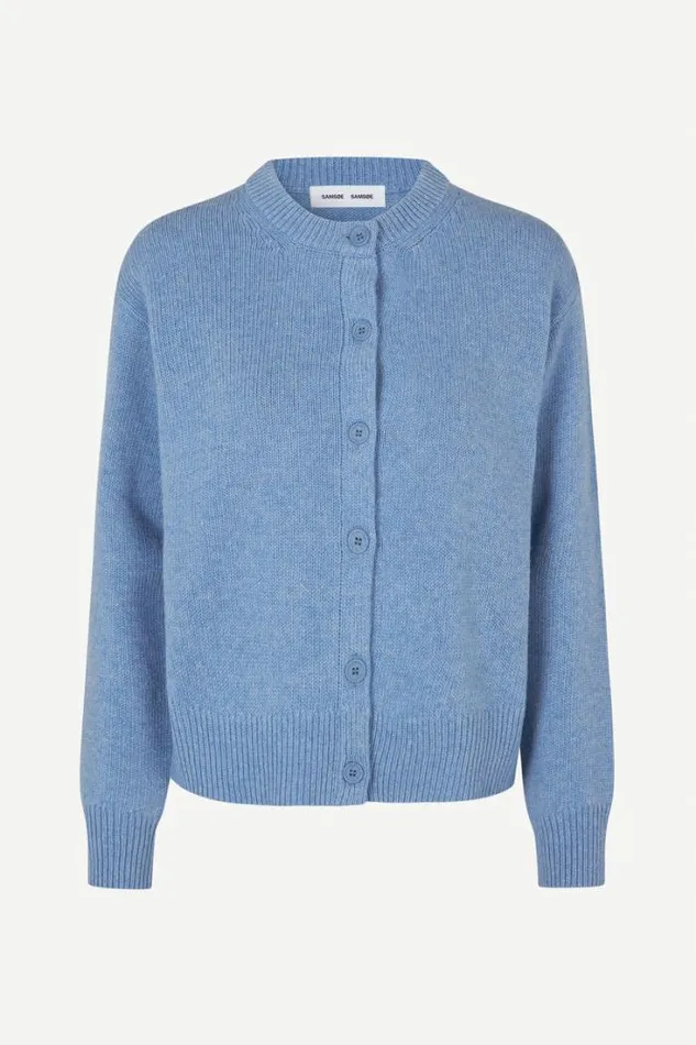 Woman Marly Cardigan 14972 Oxford Blue Samse Samse Knitwear