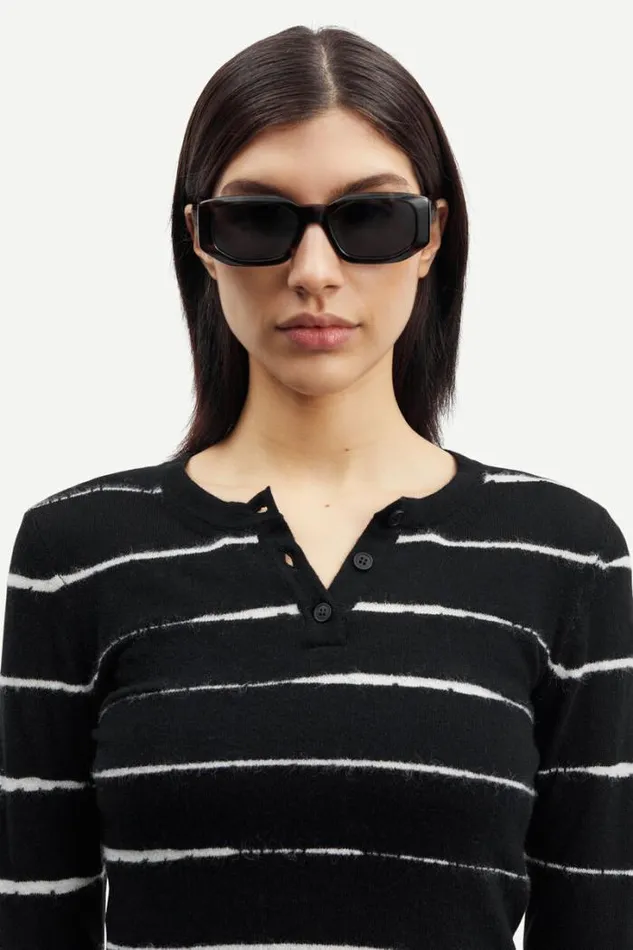 Woman May Crew Neck 15028 Black St Samse Samse Knitwear