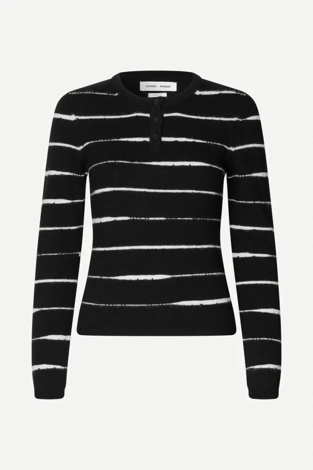 Woman May Crew Neck 15028 Black St Samse Samse Knitwear