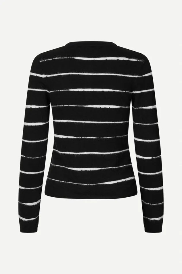 Woman May Crew Neck 15028 Black St Samse Samse Knitwear