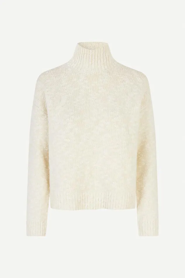 Woman Milla Turtleneck 15031 Arctic Wolf Samse Samse Knitwear