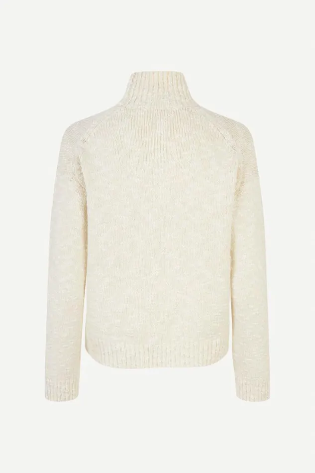 Woman Milla Turtleneck 15031 Arctic Wolf Samse Samse Knitwear