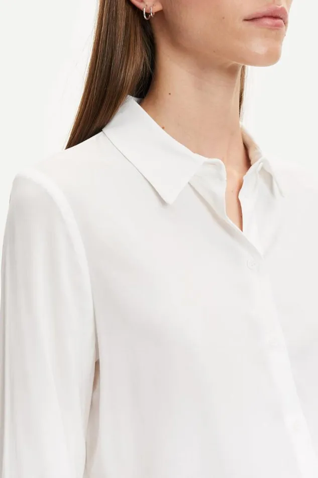 Woman Milly Np Shirt 9942 Clear Cream Samse Samse Shirts and Blouses