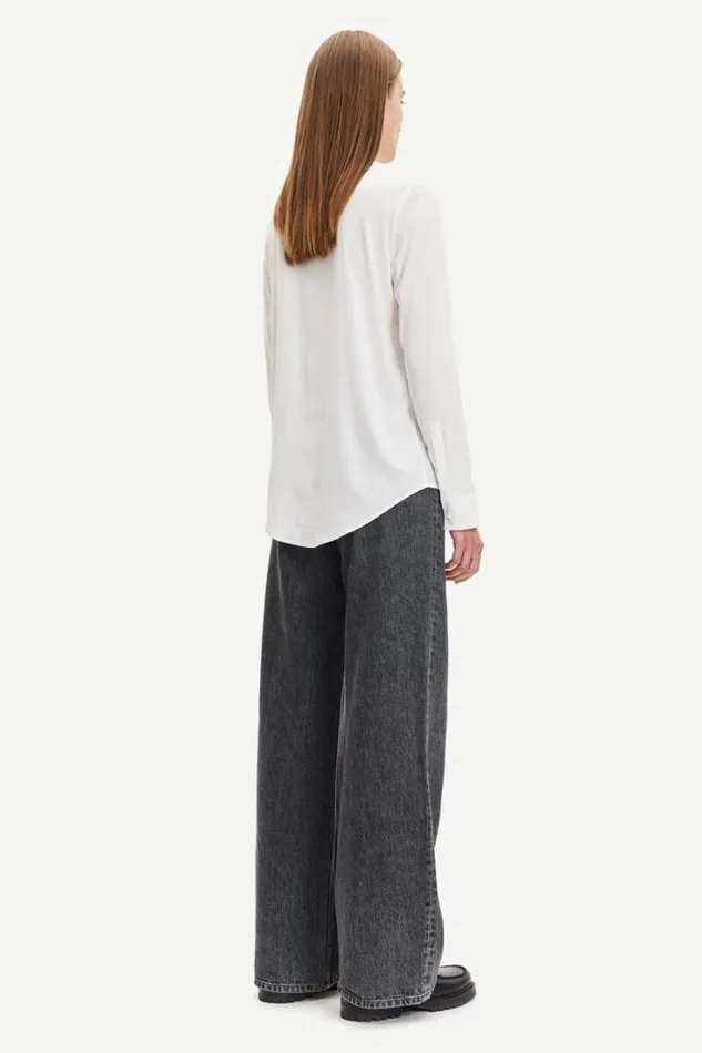 Woman Milly Np Shirt 9942 Clear Cream Samse Samse Shirts and Blouses