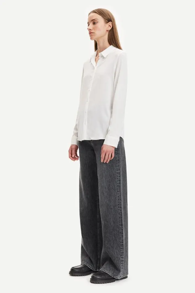 Woman Milly Np Shirt 9942 Clear Cream Samse Samse Shirts and Blouses