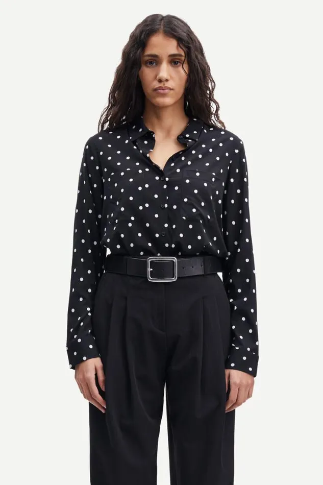 Woman Milly Shirt Aop 9942 Dott Samse Samse Shirts and Blouses