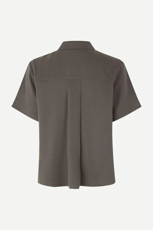 Woman Mina Ss Shirt 14028 Major Brown Samse Samse Shirts and Blouses