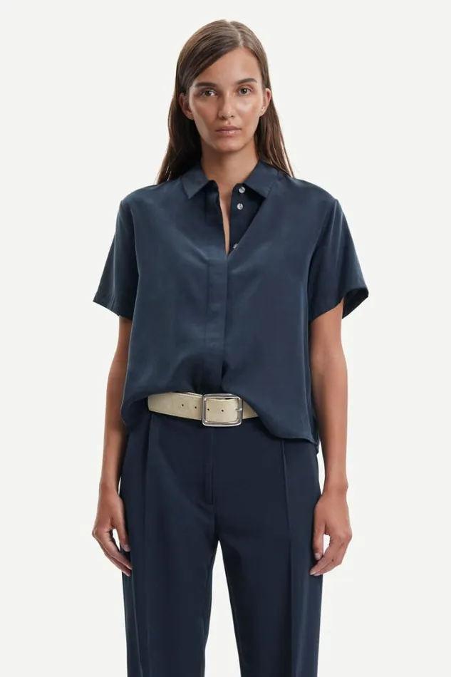 Woman Mina Ss Shirt 14028 Salute Samse Samse Shirts and Blouses