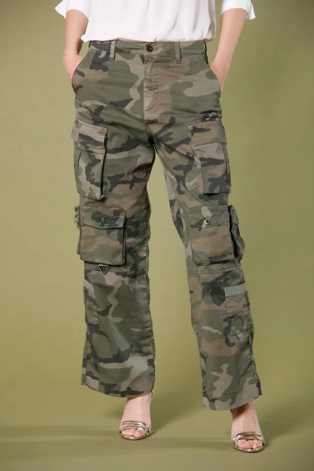 Woman New Hunter Cargo Pants In Cotton Twill With Camouflage Print Relaxed Mason039s Pants Woman New Hunter Cargo Pants In Cotton Twill With Camouflage Print Relaxed Mason039s Pants