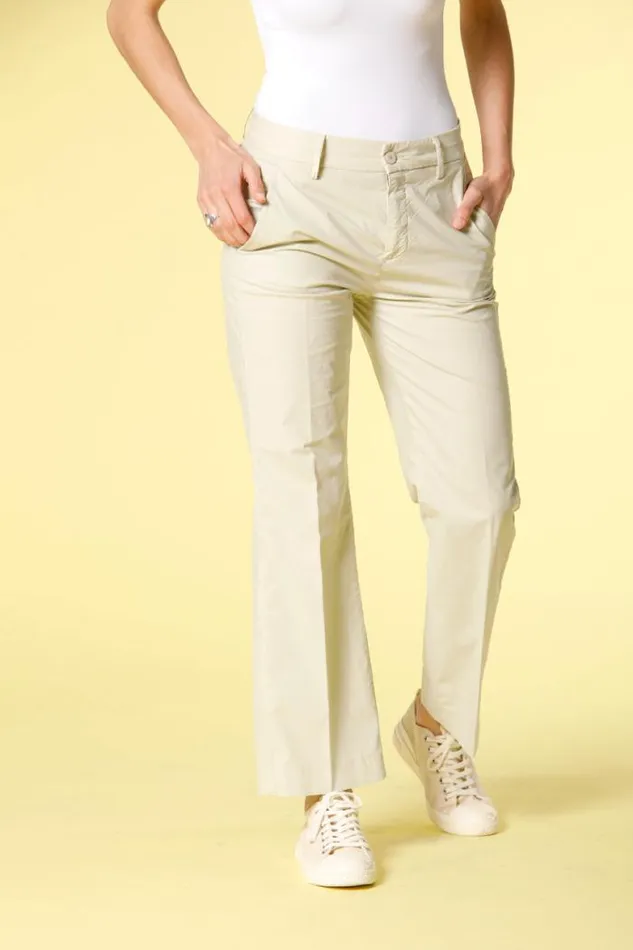 Woman New York Cropped Chino Pants In Cotton And Tencel Parachute Fabric Regular Mason039s Pants Woman New York Cropped Chino Pants In Cotton And Tencel Parachute Fabric Regular Mason039s Pants