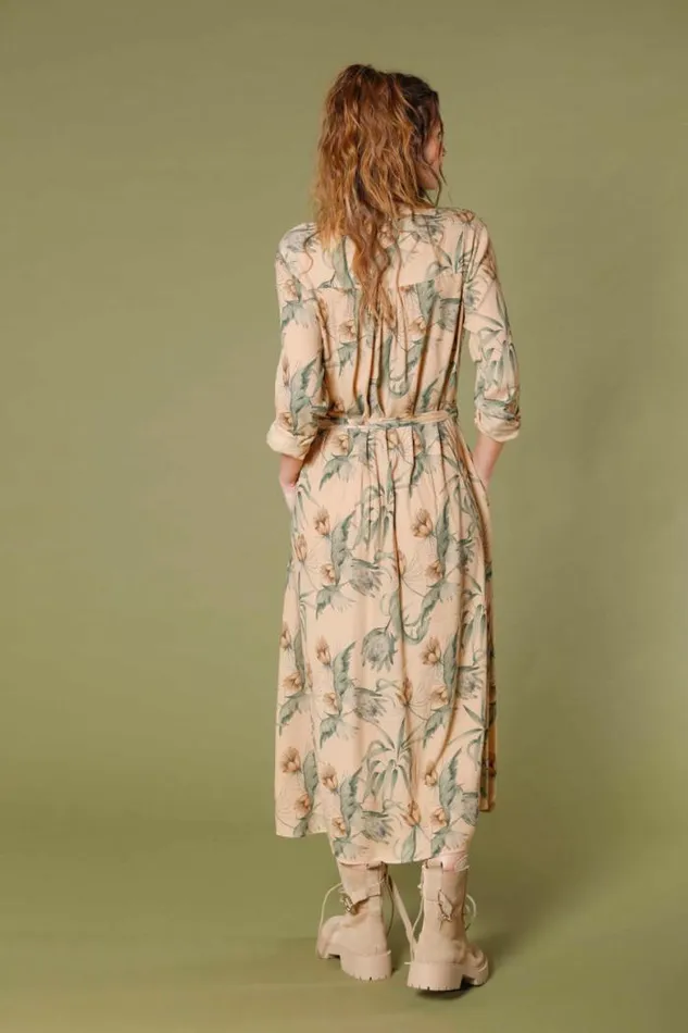 Woman Nicole Dress Long Dress In Popeline With Flower Pattern Regular Mason039s Dresses