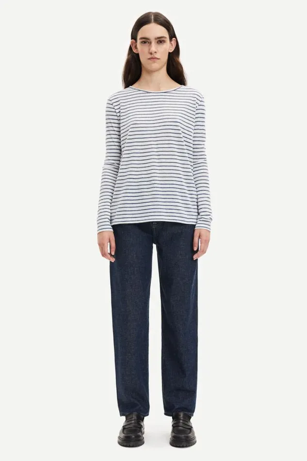 Woman Nobel Ls Stripe 3173 3173 Blue Stripe Samse Samse Tshirts Woman Nobel Ls Stripe 3173 3173 Blue Stripe Samse Samse Tshirts