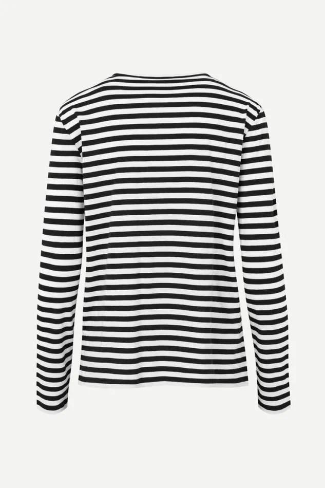 Woman Nobil Tshirt Ls St 205 Black White Samse Samse Tshirts