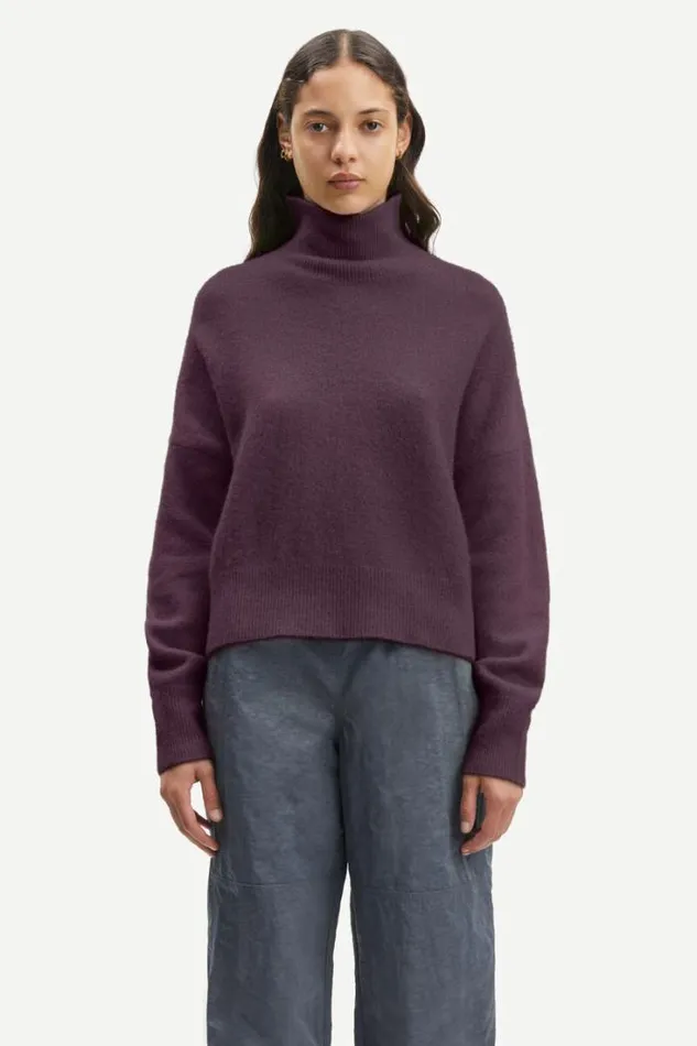 Woman Nola Tn 7355 Plum Perfect Samse Samse Knitwear