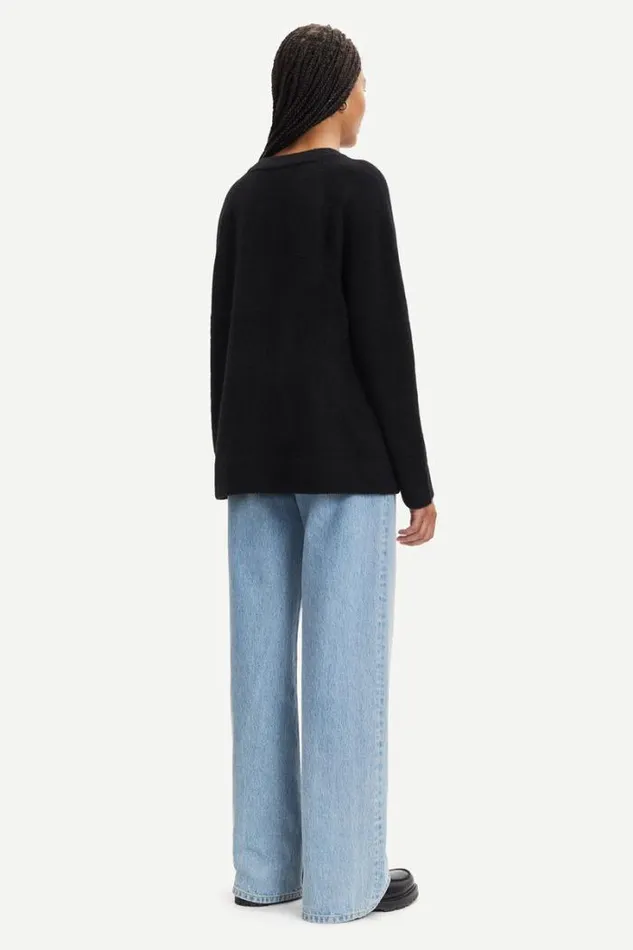 Woman Nor On Long 7355 Black Samse Samse Knitwear Woman Nor On Long 7355 Black Samse Samse Knitwear