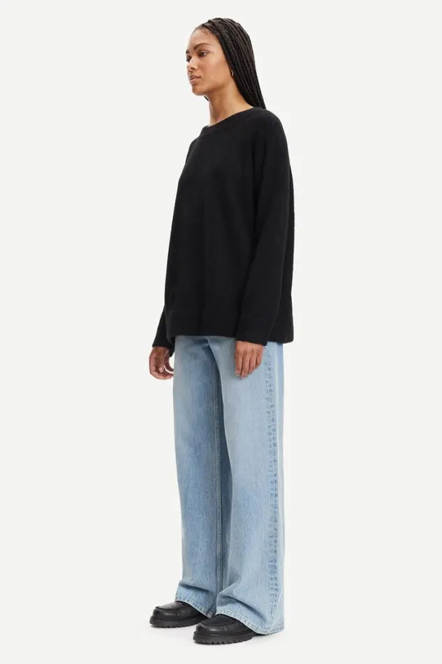 Woman Nor On Long 7355 Black Samse Samse Knitwear Woman Nor On Long 7355 Black Samse Samse Knitwear