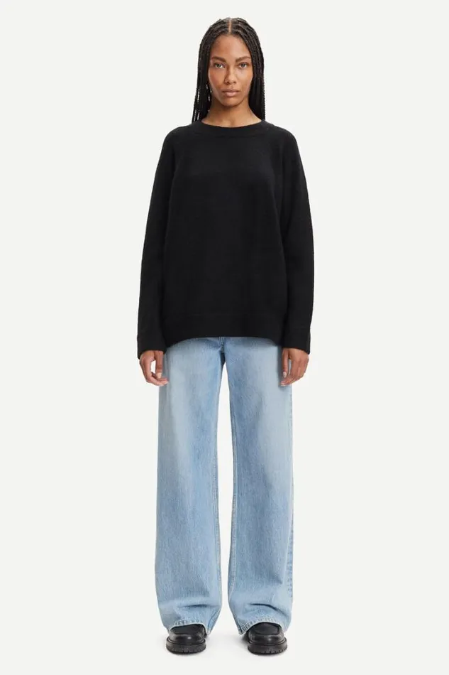 Woman Nor On Long 7355 Black Samse Samse Knitwear Woman Nor On Long 7355 Black Samse Samse Knitwear