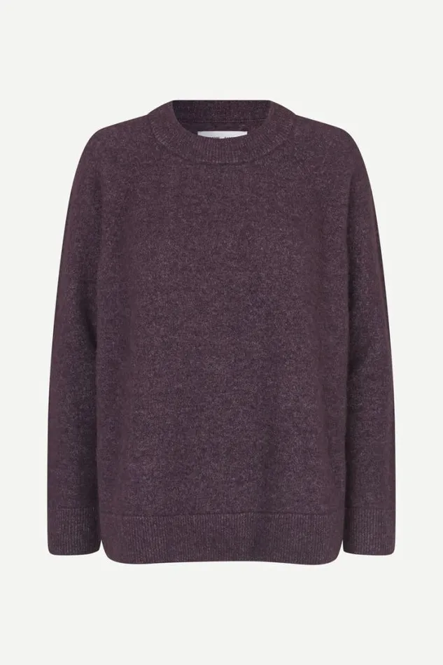 Woman Nor On Long 7355 Plum Perfect Samse Samse Knitwear