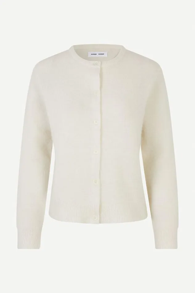 Woman Nor Short Cardigan 7355 Arctic Wolf Samse Samse Knitwear