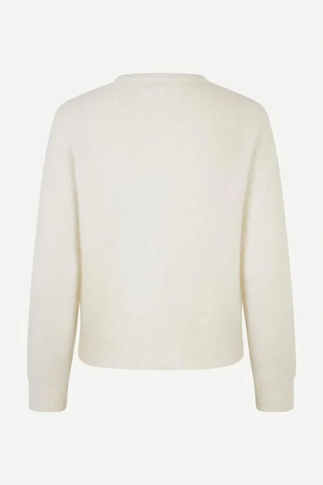 Woman Nor Short Cardigan 7355 Arctic Wolf Samse Samse Knitwear