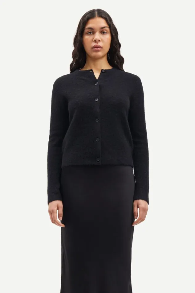 Woman Nor Short Cardigan 7355 Black Samse Samse Knitwear