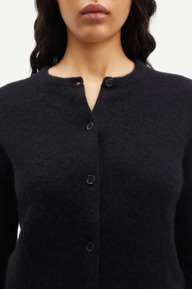 Woman Nor Short Cardigan 7355 Black Samse Samse Knitwear