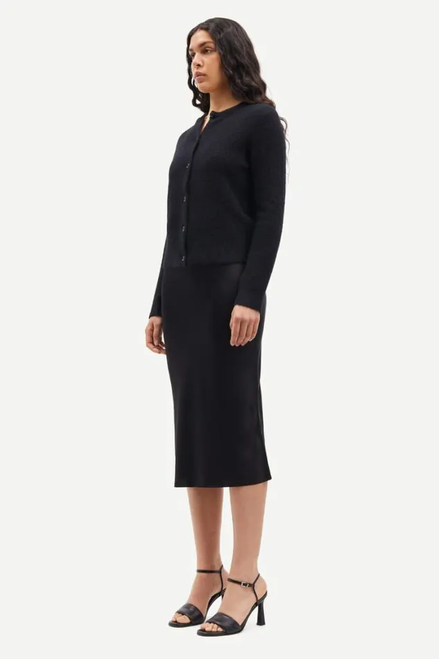 Woman Nor Short Cardigan 7355 Black Samse Samse Knitwear