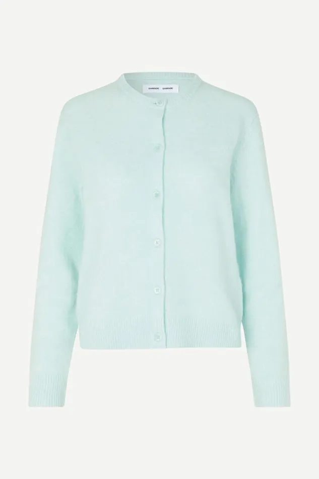Woman Nor Short Cardigan 7355 Misty Blue Samse Samse Knitwear