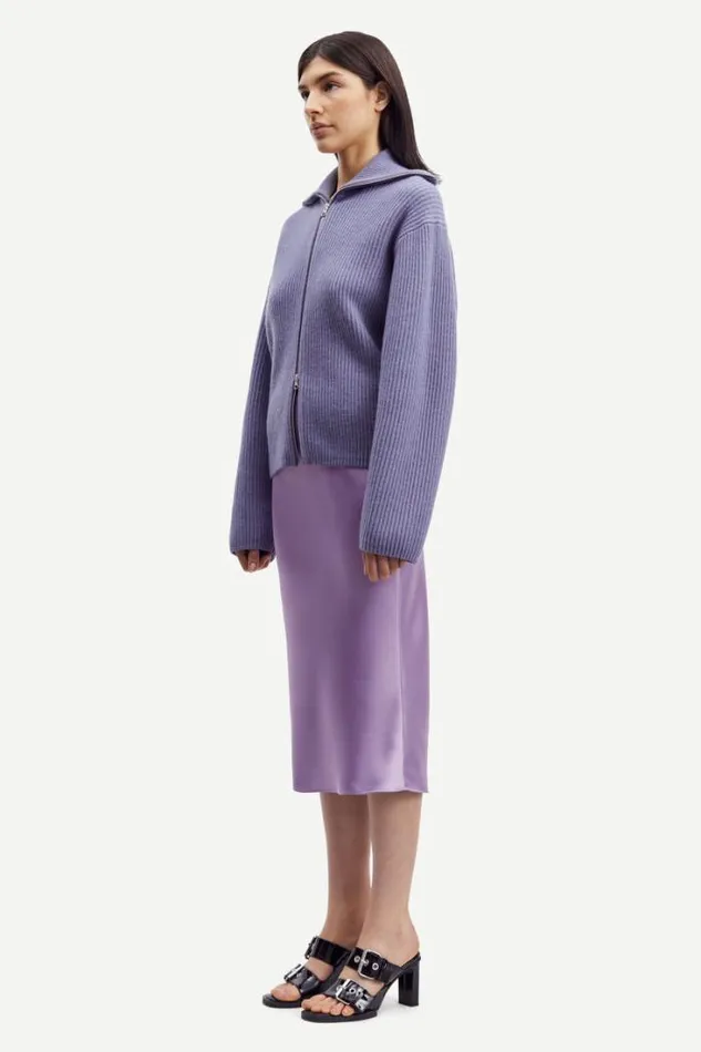 Woman Nova Cardigan 14475 Blue Granite Samse Samse Knitwear