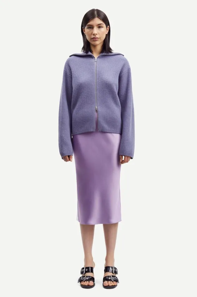 Woman Nova Cardigan 14475 Blue Granite Samse Samse Knitwear