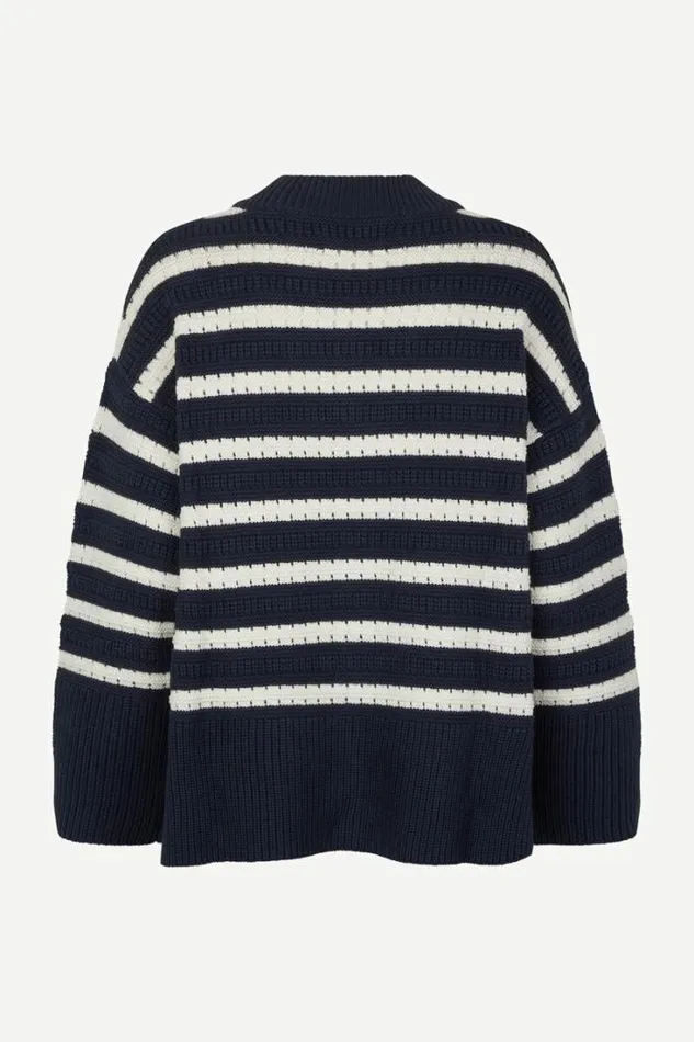 Woman Raili Vneck 12923 Sky Captain St Samse Samse Knitwear